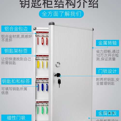 钥匙箱壁挂式汽车钥匙收纳盒密码锁钥匙柜中介房产交房钥匙保管箱