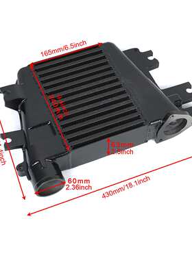 汽车中冷器板式Patrol Y61 ZD30 3.0 TD 97-07 黑色铝制散热器