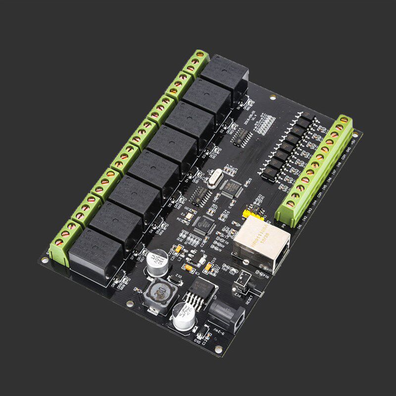 8路网络继电器 以太网继电器 MODBUS TCP 门禁控制器 开关量透传