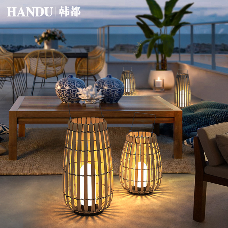 太阳能户外庭院灯别墅花园草坪灯室外景观灯防水草地灯露台落地灯