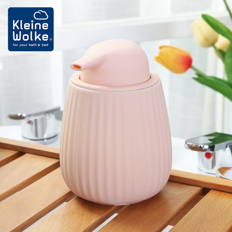 Kleine Wolke德国进口哑光陶瓷乳液分装瓶酒店洗手液按压瓶子