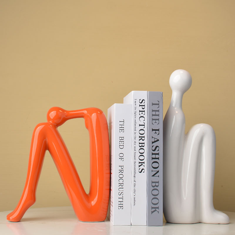 简约轻奢书档几何摆设家居书柜桌面办公室餐厅房间软装样品间饰品