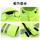 新季 防寒保暖交通救援反光棉衣款 844户冬勤外执加厚羽绒加棉雨衣
