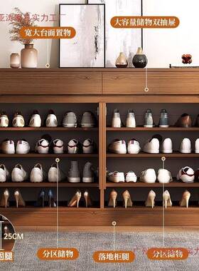 鞋4柜用门口室内新2款02爆款实木色外楼道入家户玄关柜大容量xg00
