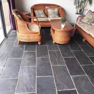 铺天然文石青石板地石户435外汀步石户化外砖仿古防滑石板青石石