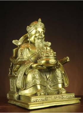 记铜0117财神铜财杨神财神爷财富神摆件贵财铜神