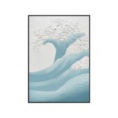 厂直PWE销洋肌理画铝合海金纯手绘油画客挂厅落工地装 饰画玄关画