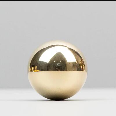 铜实心按摩球身20221006健经络按摩球镜面心黄铜球创实意手把黄玩