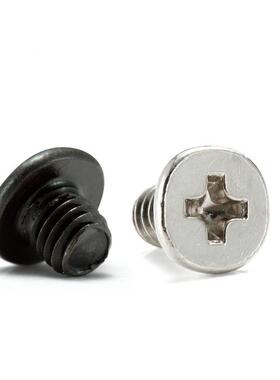 碳钢镀镍黑色M2-丝M6十字MTA螺扁薄头头平头机牙平尾螺电器组装丝