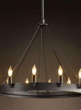 式铁艺loft餐厅酒店工程工灯咖啡厅43798客会厅创意复古业美所多