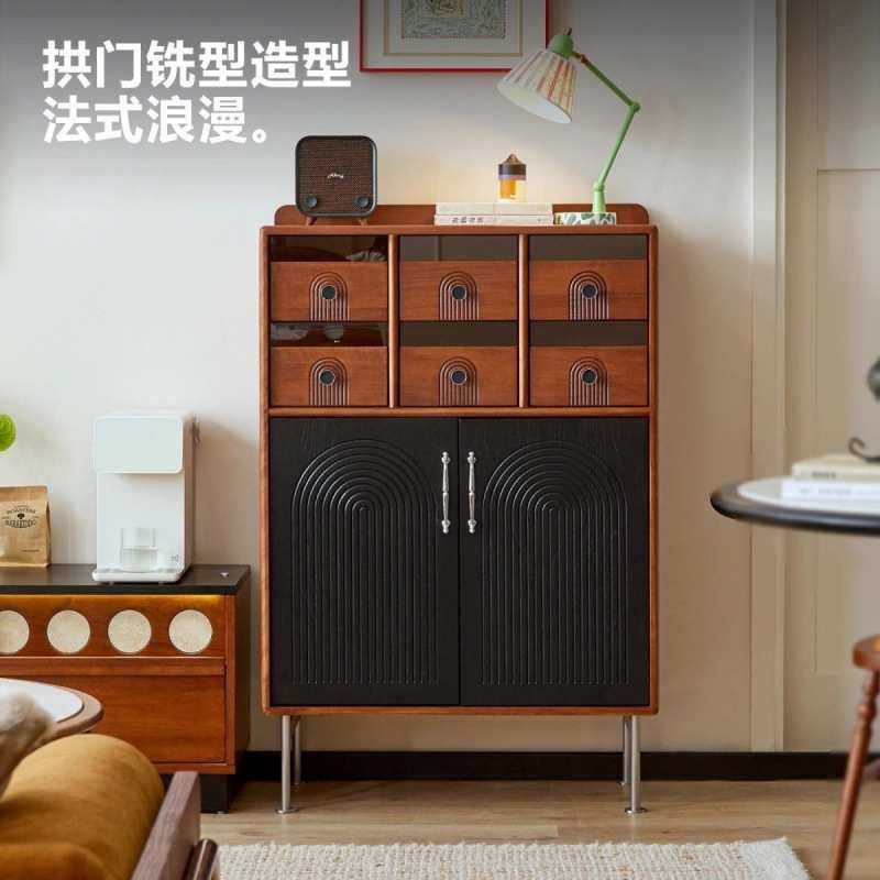 中古餐边复古靠墙一体收纳家用实木边柜茶水客厅储物柜柜置物,3C数码配件,USB灯,淘宝优惠券,粉丝福利购,淘宝优惠卷