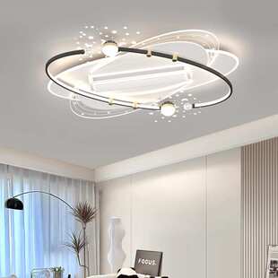 无叶风扇客厅灯现代简约卧室儿童智能语言风扇灯创意个性2025新款