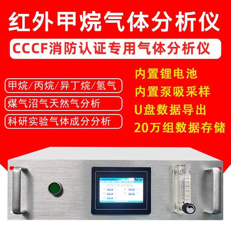 红外甲烷气体分析仪可燃CH4氢气分析仪CO检测仪实验室用3C认证