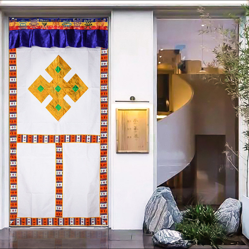 藏式门帘布艺帘隔断帘卧室厨房玄关客厅卫生间挂帘长款防风长装饰