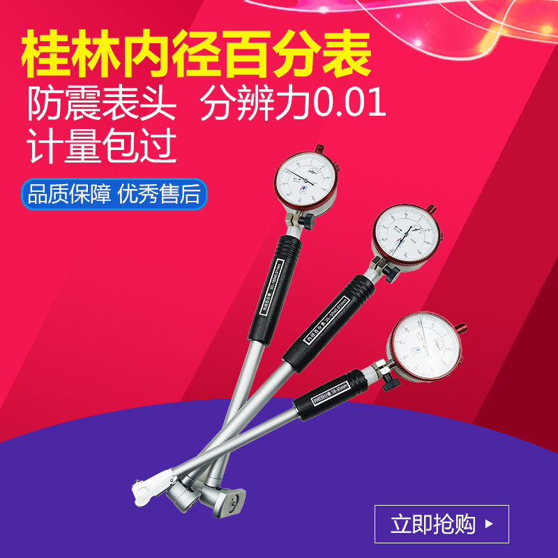 桂林内径百分表 内径量表 指示表18-35-50-160-250mm精宓量具表头