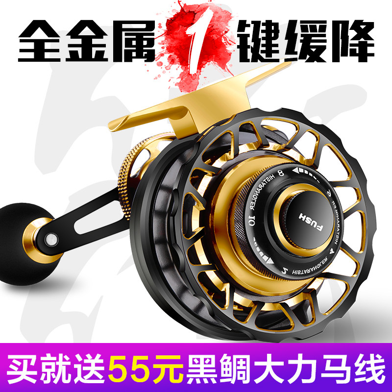 哈斯达磁力缓降筏轮全金属筏轮桥筏轮带泄力微铅轮前打阀杆筏钓轮