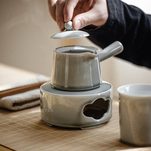 闻说日式烟灰温茶炉 茶壶蜡烛煮茶炉加热底座 花茶暖茶小温茶器