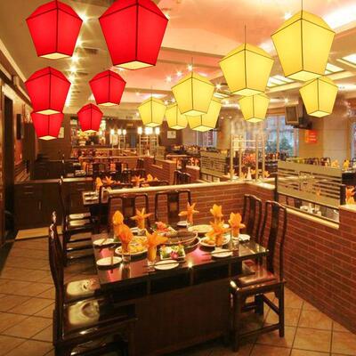 中式羊皮灯笼许愿孔明灯户外防水室内装饰饭店吊顶定制广告字