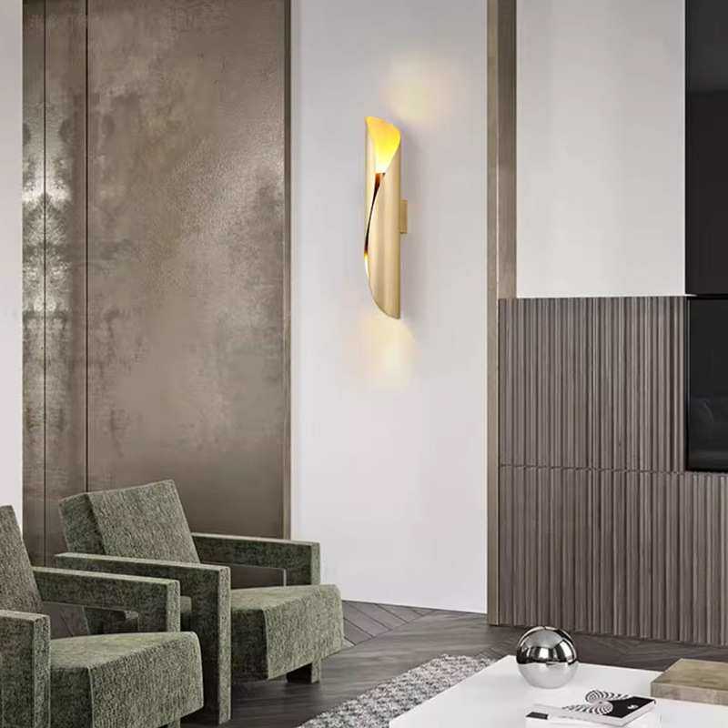 轻奢极简意式创意玄关壁灯北欧个性北极光民宿餐厅咖啡厅新奇吊灯