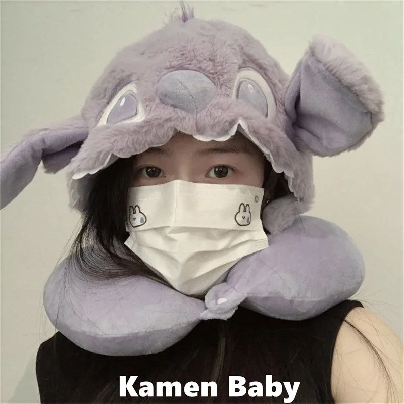 学生宿舍午睡枕可爱连帽u型枕护颈枕靠枕护脖子旅行坐车飞机枕头