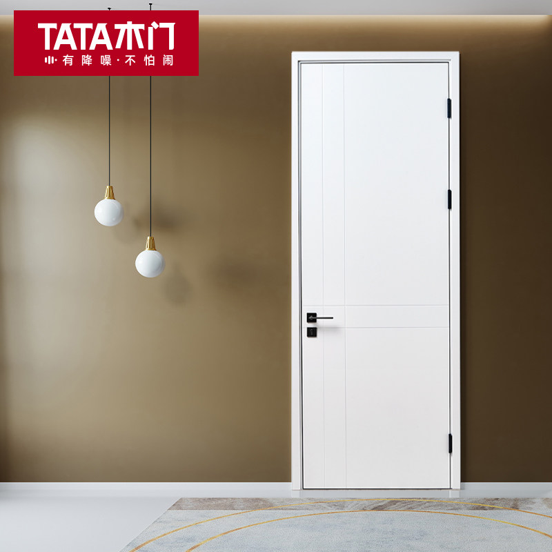 TATA木门 家用室内门房间门厨房推拉门折叠门简约油漆房间门AC002图片