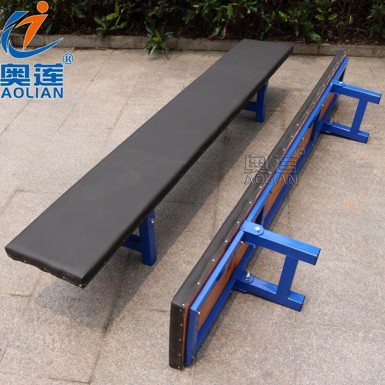 厂家供应 可折叠式体操凳 实木皮革面舞蹈凳练功压腿大板凳平衡凳