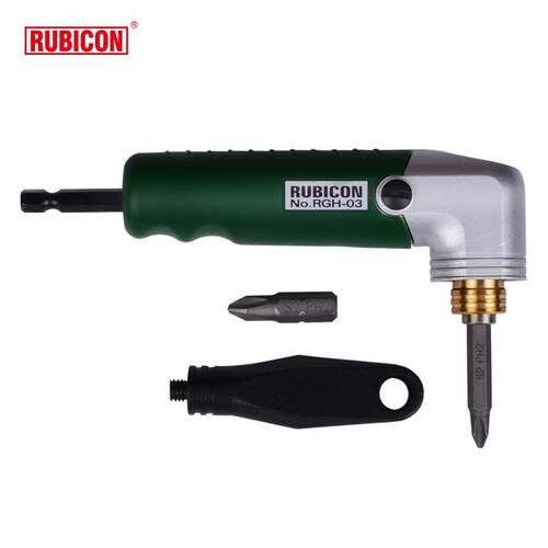 原装进口RUBICON罗宾汉弯型螺丝起子转接头RGH-03手动工具