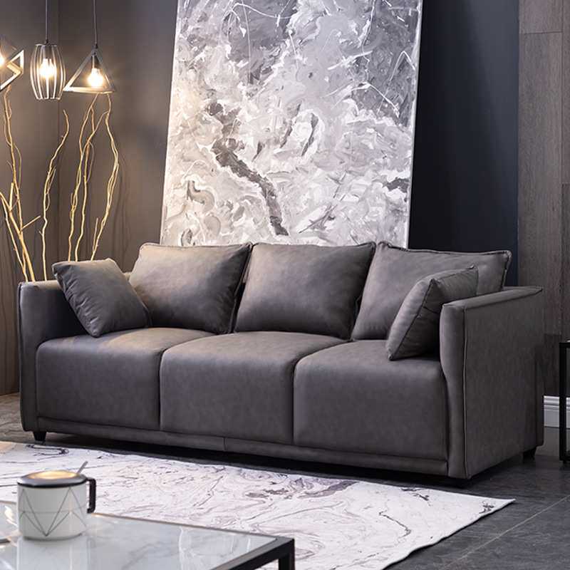 科技布艺沙发小户型简约现代公寓客厅卧室服装店双三人轻奢网红款