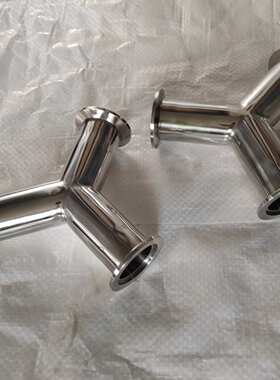 304不锈钢KF真空三通卫生级KFY型三通快装真空叉型三通接头厂家店