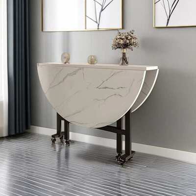 折叠桌可移动简易圆形桌子创意餐桌饭桌家用小户型农村折叠大圆桌