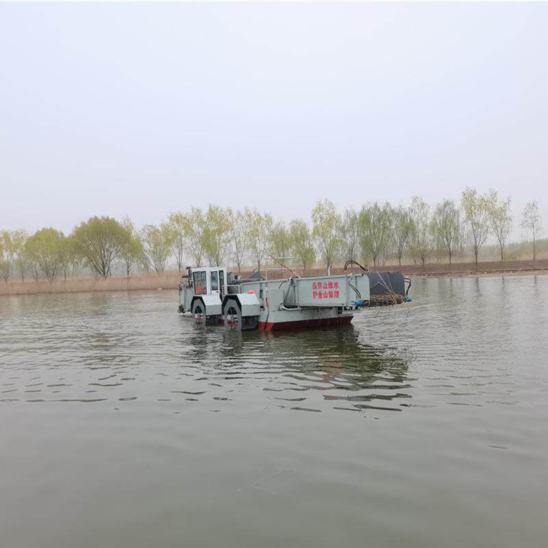 全自动割草船 河道水域水草收割船 浮萍打捞船 河湖水库除草船