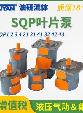 双联液压油泵SQP21 31 41 32 42 43叶片泵SQP1 2 3 SQP32-25-86CD
