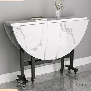 圆桌客厅家用小户型可折叠大圆餐桌10人饭桌餐厅圆形实木吃饭桌子