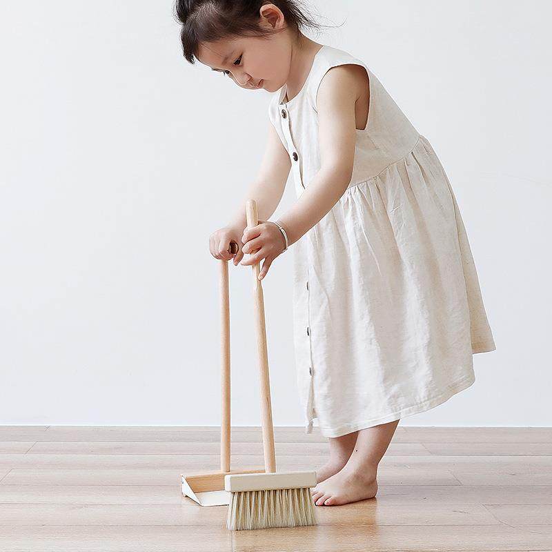儿童小扫把簸箕套装学习扫地工具宝宝实木软毛扫帚家用组合,纺织面料/辅料/配套,纺织机械配件,淘宝优惠券,粉丝福利购,淘宝优惠卷
