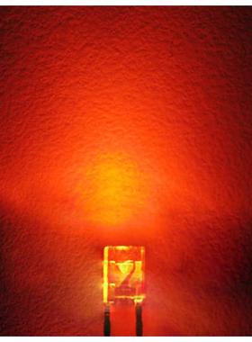 led灯珠5mm圆头有边F5mm红黄蓝绿青紫粉红白led发光二极管高亮