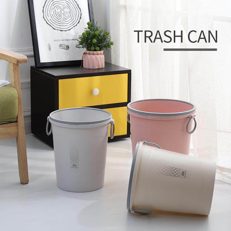 直销pp材质垃圾桶圆形无盖垃圾桶创意家用纸篓收纳卫生桶