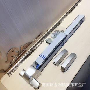 双开门逃生锁防火门逃生锁平推推杆逃生锁防火门平推锁下压锁