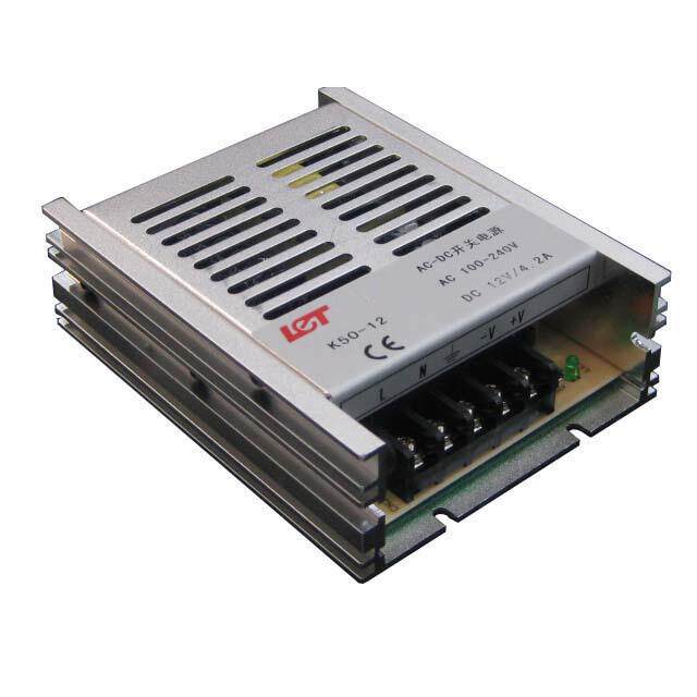 力腾12V4.2A超薄开关电源K50-12集中供电/监控安防/LED电源50W