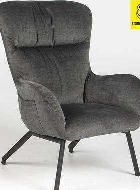 广东虎一办公家具意式轻奢沙发椅北欧单人创意休闲椅懒人躺椅摇椅