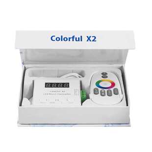 LED全彩音乐驱动声控X1升级版colorfulX2半触摸WS2811/1903控制器