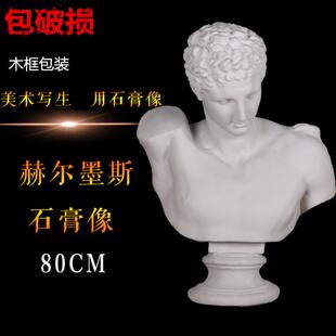 勃兰特赫尔墨斯石膏像石膏头像石膏像美术静物石膏教具雕塑摆件