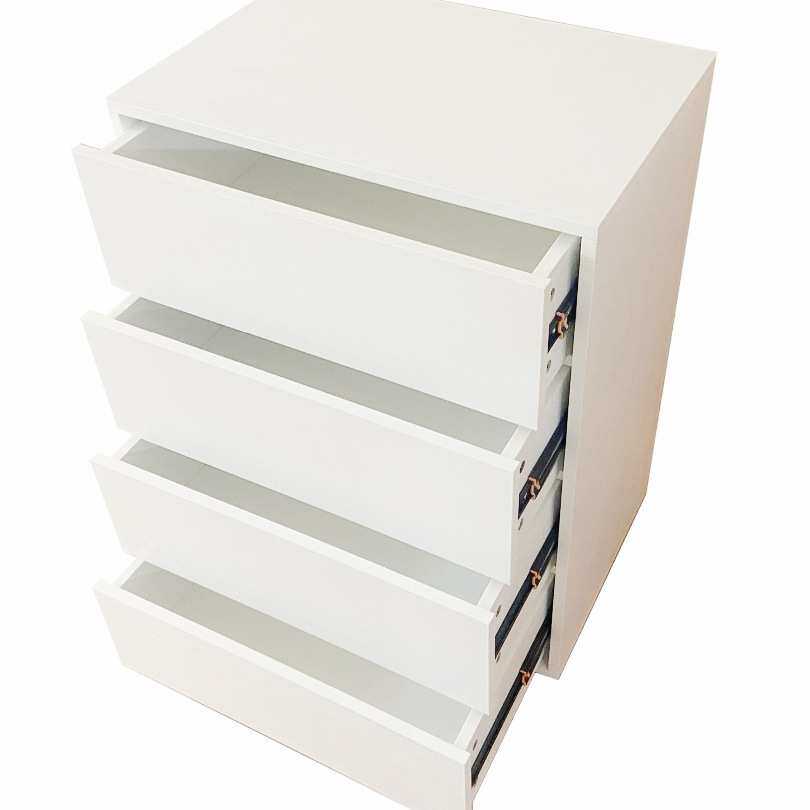 免拉手实木斗柜反弹抽屉可定简约窄储物斗柜加装小户型收纳侧Tω