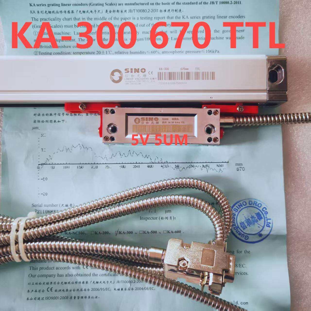 KA-300 670 TTL信和光栅尺高精度5U分辨率5u电压5v精密位移测量