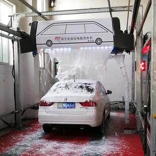 24 小时智能待命 无人值守电脑洗车机 无接触洗护一体机