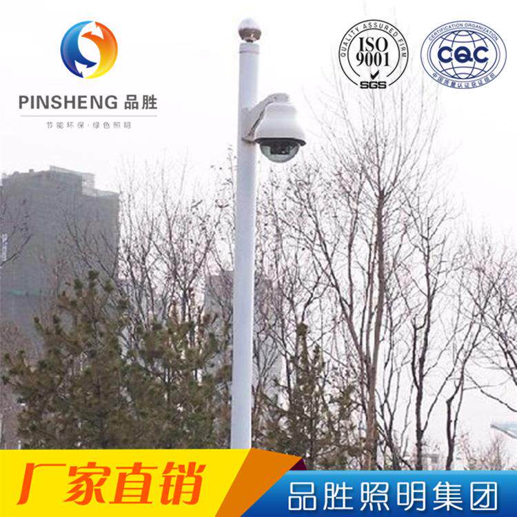 监控杆摄像机枪机支架深圳小区监控立杆交通卡口监控杆