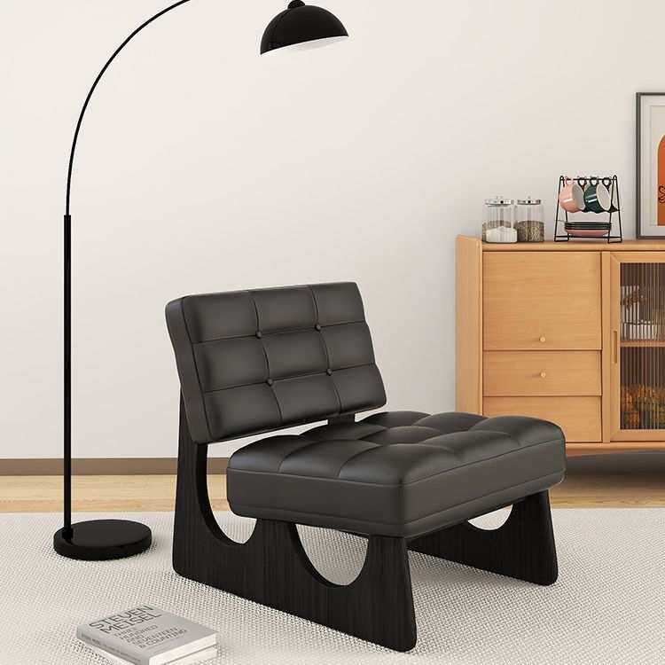 民作家具北欧轻奢家用小户型客厅阳台休闲椅现代民宿实木单人沙发