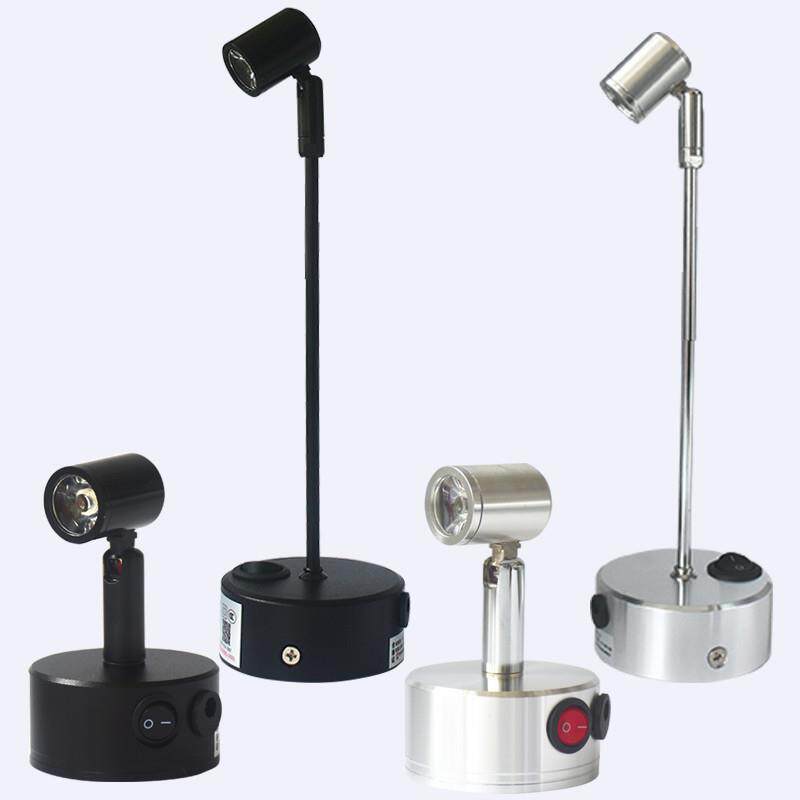 led无线可充电1W3W小射灯玻璃柜台射灯珠宝展柜灯展示立杆展会灯