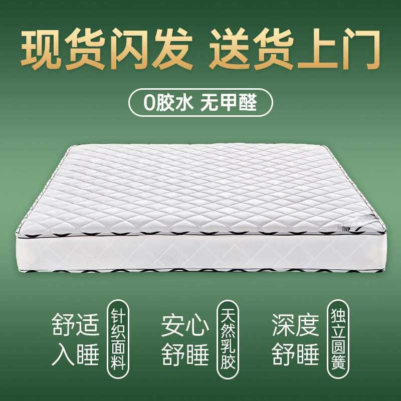 弹簧床垫双人20厚1.8米乳胶垫1.5米椰棕床垫舒适软硬两用席梦思