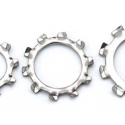 304不锈钢外齿垫圈套装齿形垫圈盒装锁紧垫圈止动垫片跨境混装