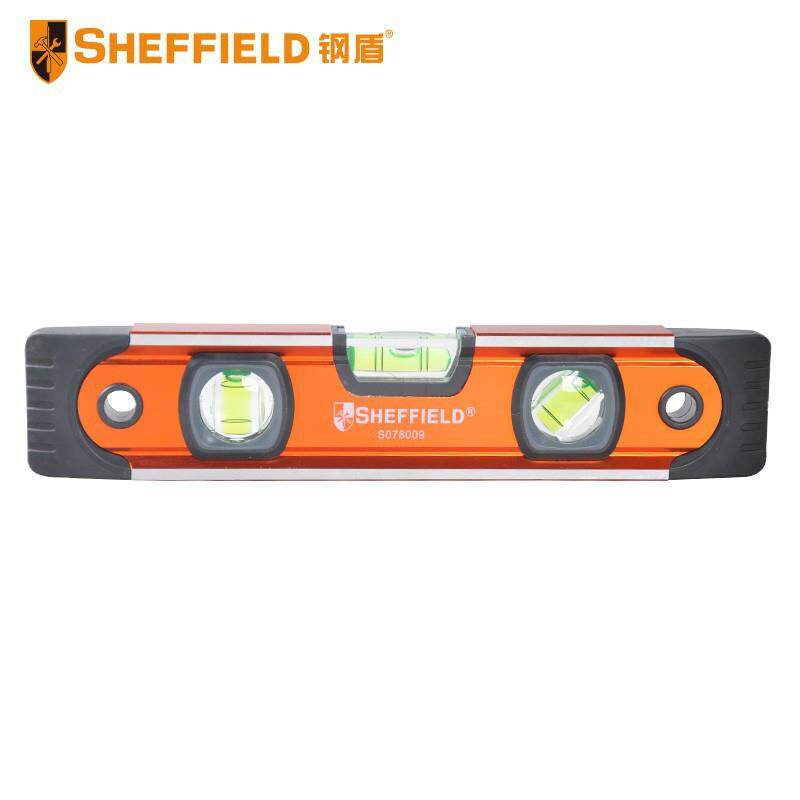 钢盾SHEFFIELDS078009鱼雷式水平尺9"靠尺230mm铝合金材质